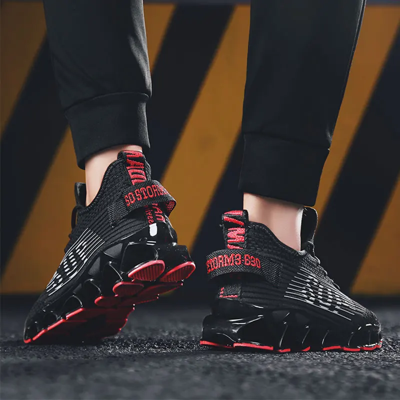 Мужские кроссовки SUROM дышащие для бега спортивная обувь занятий спортом на