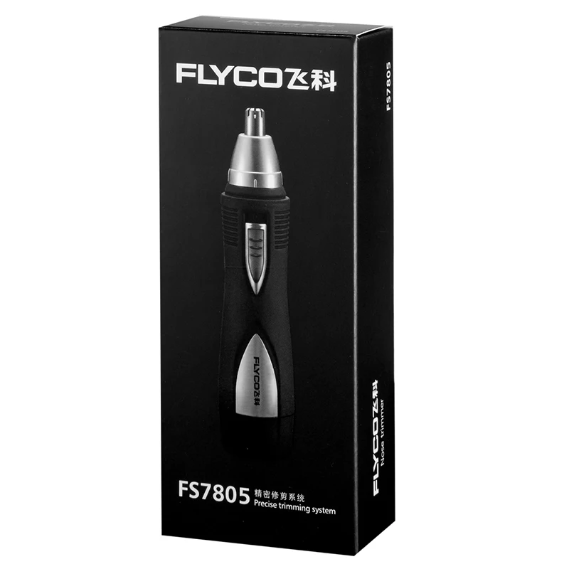 FLYCO 7805 nose hair trimmer / electric installed battery + floss stick set |