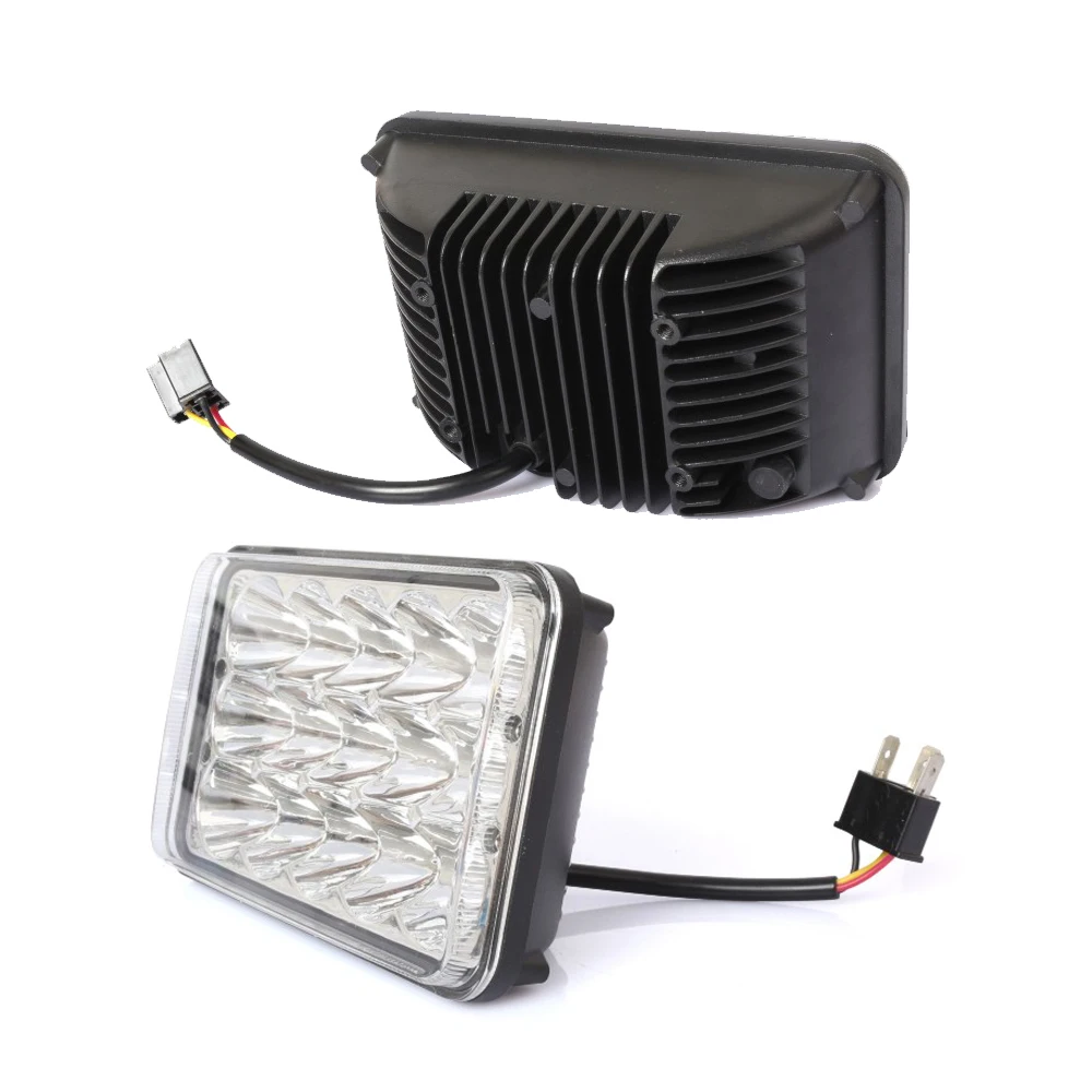 Пара прямоугольных фар 90 Вт 5X7 7X6 дюймов для Jeep Cherokee XJ Wrangler YJ|Передние LED-фары авто| |