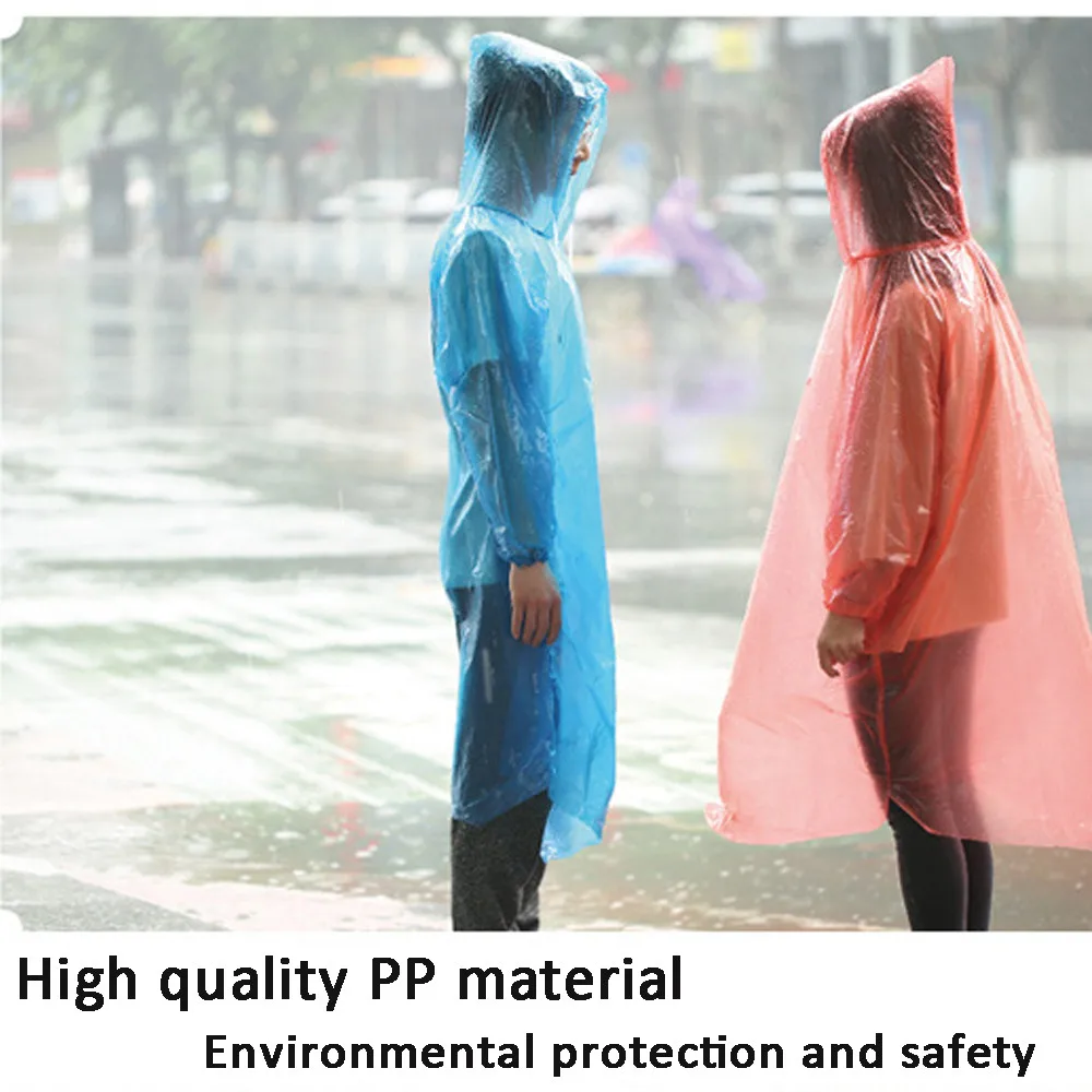 10 шт туристический одноразовый дождевик утолщенный взрослый уличный дорожный