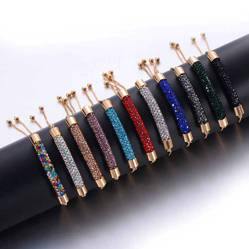 Boho браслеты с подвесками разноцветными кристалами и для женщин Femme Свадебные