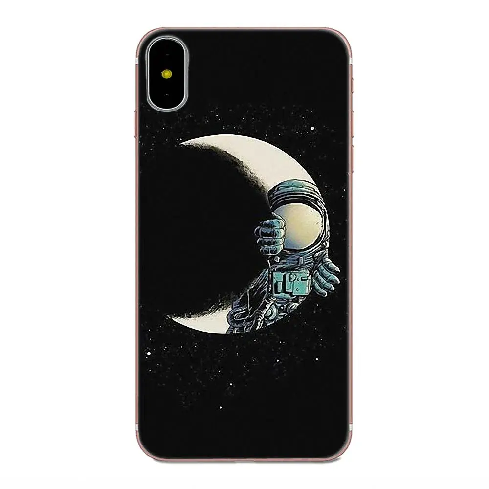 Астронавта Moon мягкий резиновый чехол для мобильного телефона LG Nexus 5 5X V10 V20 V30 V40 2017