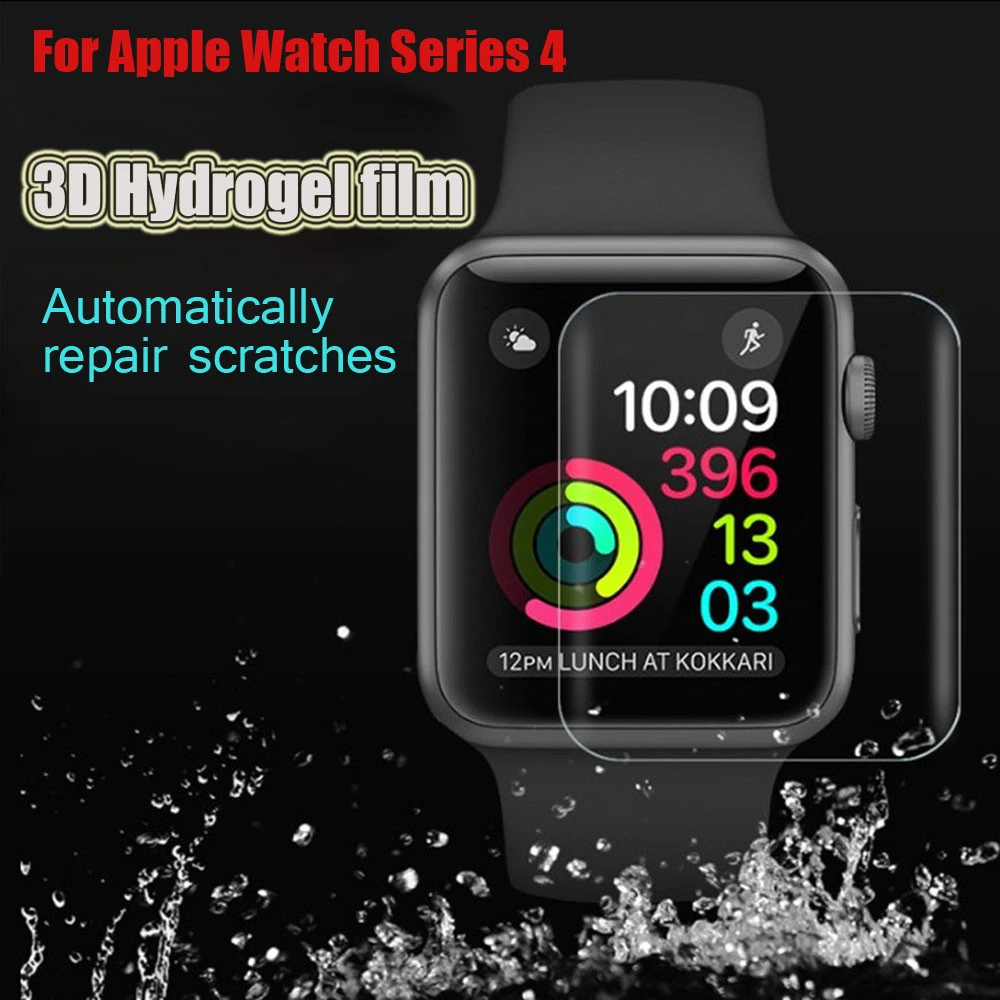 Гидрогелевая пленка прозрачная защитная для экрана Apple Watch Series 4 40 мм