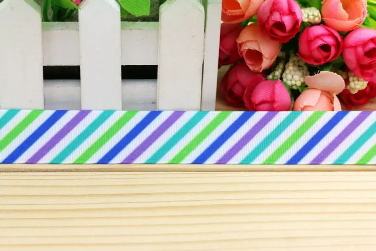 7/8 ''Бесплатная доставка шеврон печатная корсажная лента головной убор с