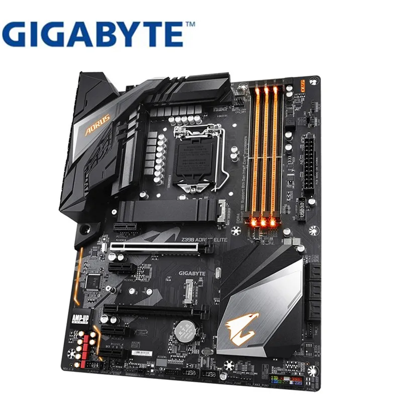 Для Gigabyte Z390 AORUS ELITE оригинальная новая материнская плата DDR4 электронная игровая материнская плата для компьютера с разгоном RGB