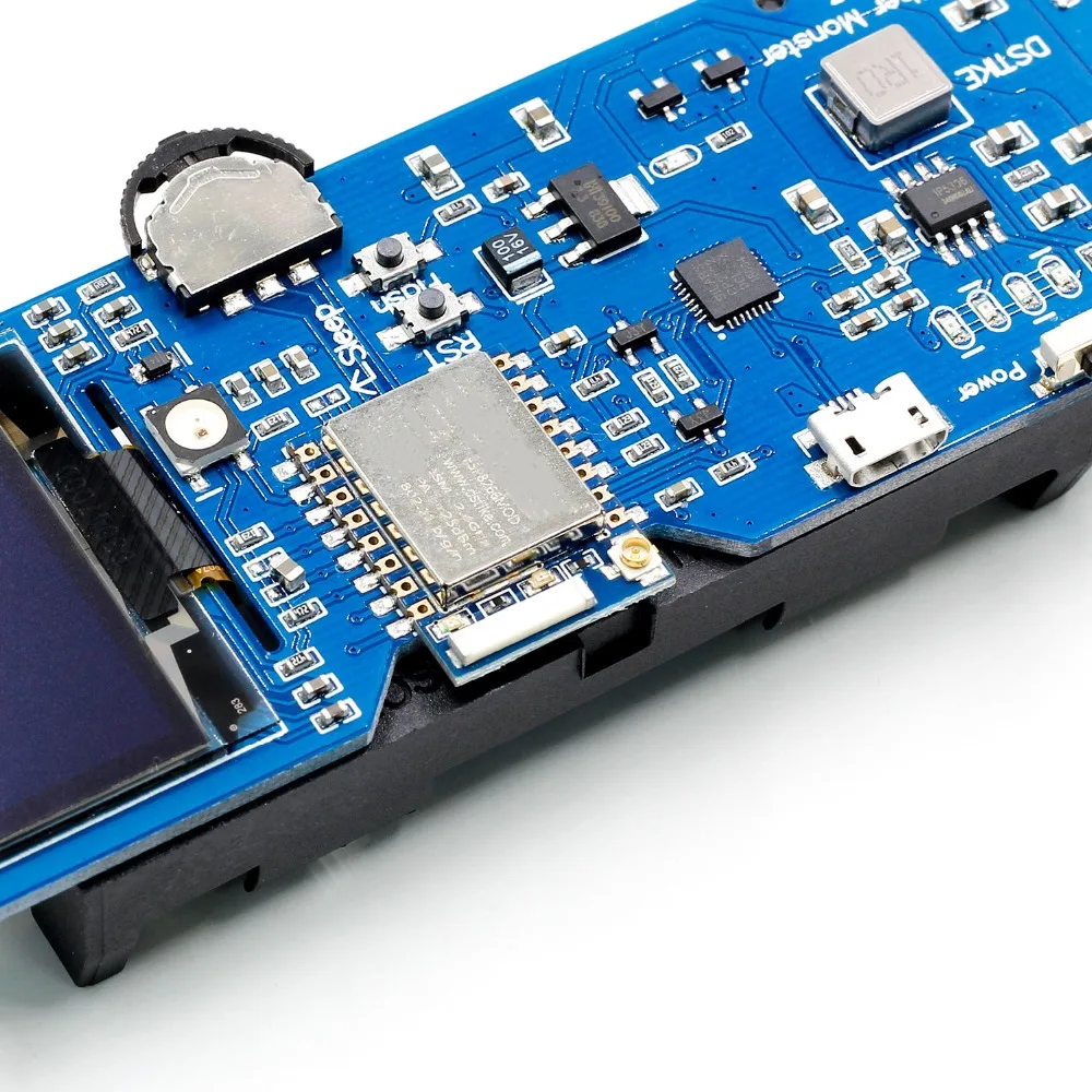 DSTIKE WiFi Deauther Monster ESP8266 1 3 OLED 8 дБ антенна 18650 power bank 2A Быстрая зарядка 2USB