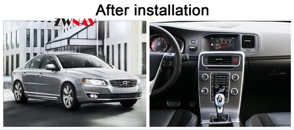 ZWNAV Android система автомобильный dvd-плеер gps навигация для VOLVO S80 2011 2012 2013 левая Автомагнитола Радио экран