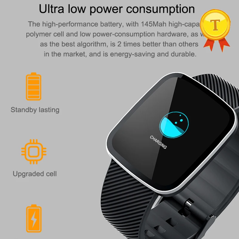 Смарт часы браслет Bluetooth монитор сердечного ритма в реальном времени сна ip67