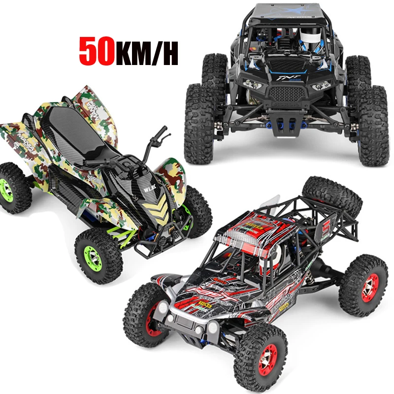 Original WLtoys 12428-A/B/C RC Car 1/12 Scale 2.4G Electric 4WD Remote Control Car 50KM/H High Speed RC Racing Off-road vehicle