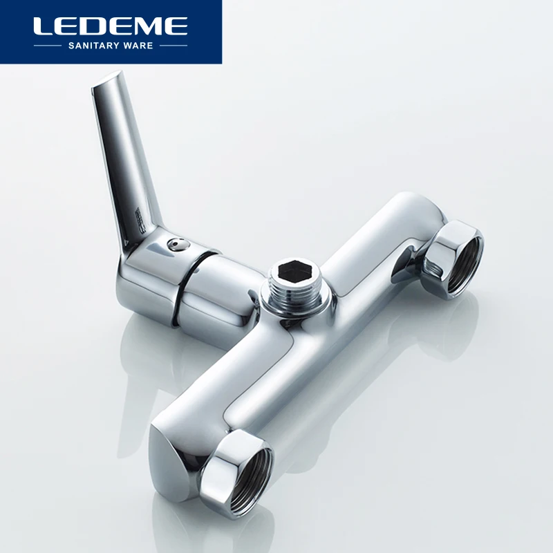 Смеситель для ванны LEDEME L2069 латунный кран с одной ручкой горячей и холодной воды