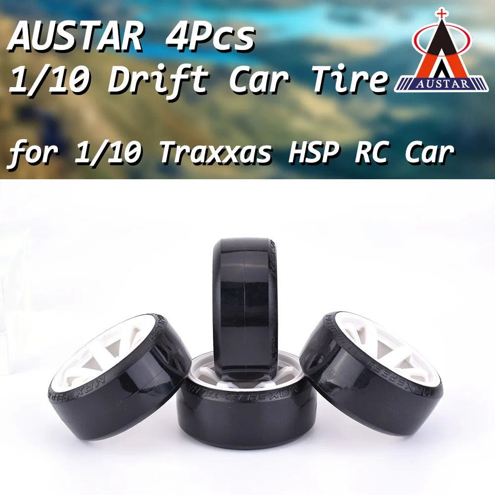 

Горячая Распродажа 4 шт. AUSTAR колеса обода колеса шины для 1/10 Traxxas HSP Tamiya HPI Kyosho дрейфующих RC автомобилей