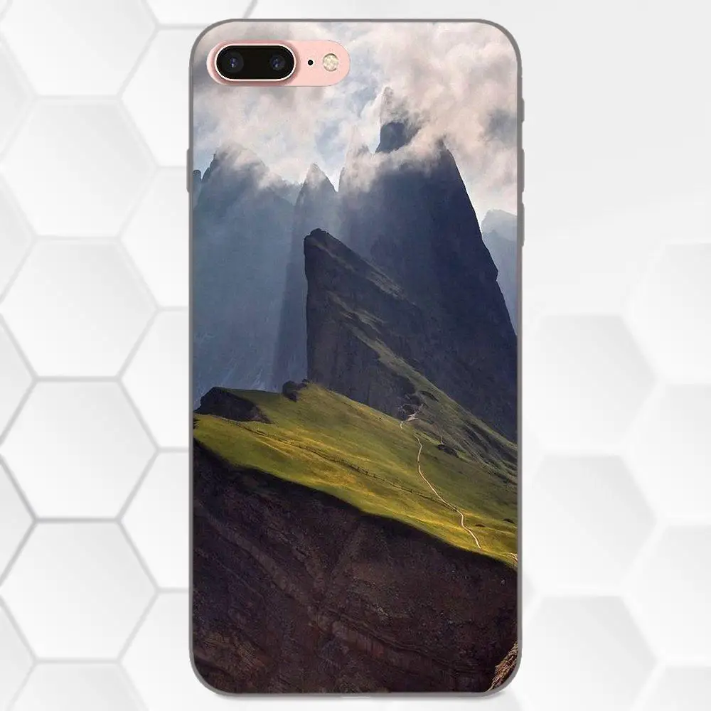Diy Painted Mountain Landscape For Huawei Y3 Y5 II Y6 Y7 Y9 nova 2 Plus 2S 3i 4 Lite Prime 2017 2018 2019 | Мобильные телефоны и