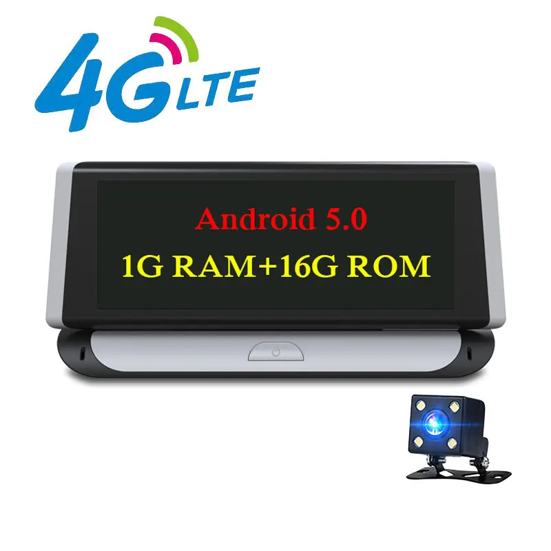 Olysine 4G Автомобильный видеорегистратор gps Android 5,0 ADAS 7 дюймов Автомобильная камера с сенсорным экраном FHD 1080P Dashcam Wifi Bluetooth видео рекордер Регистратор - Название цвета: 4G Version