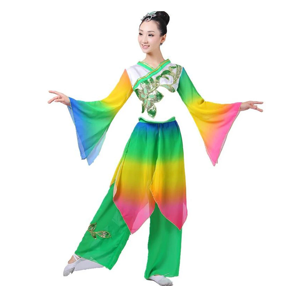 Женская обувь для китайского народного танца янгко наряды девочек классическая