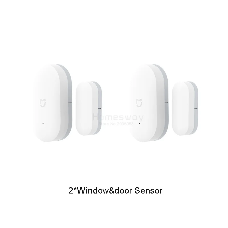 2 Window sensors Xiaomi Mijia датчик двери окна карманный размер с Xiaomi шлюз для Xiaomi Умный домашний костюм комплект аксессуаров безопасности - Цвет: 2 Window sensors