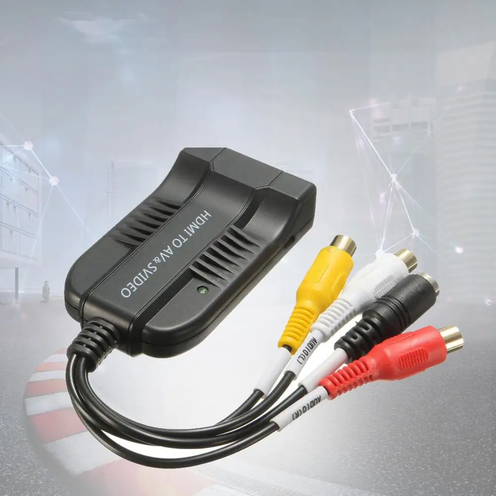 1 шт. Высокое качество 1080P HDMI в s видео и AV конвертер адаптер CVBS преобразователь