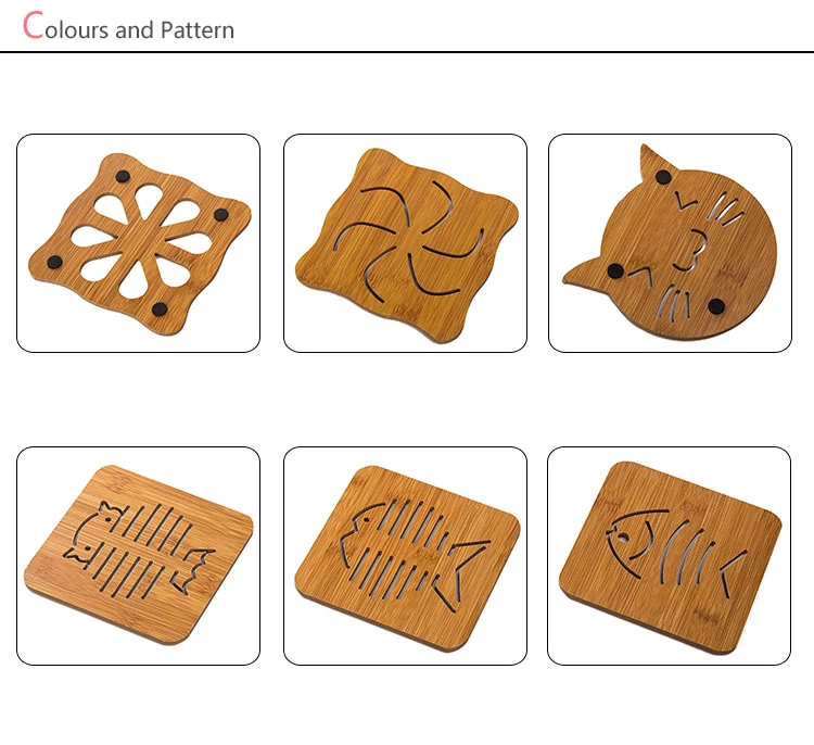 6pcs Trivet Mat Set Heat Resistant Pads for Hot Dishes/Pot/Bowl/Teapot/Hot Pot Holders | Дом и сад