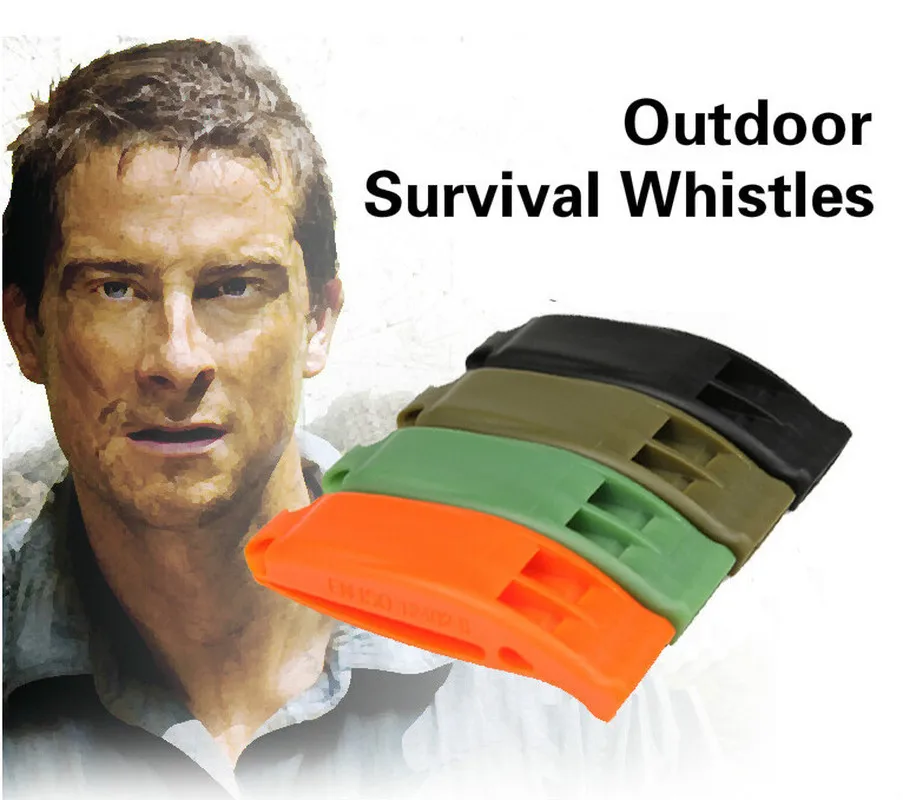 

1PCS Tactical Survival Sentinel Hikes Loud Plastic Dual Band Match Whistle