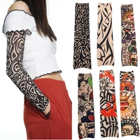 6pcs breathable arm sleeve sun protection tattoo cuff quick dry running cycling arm warmers bicycle golf sports oversleeves