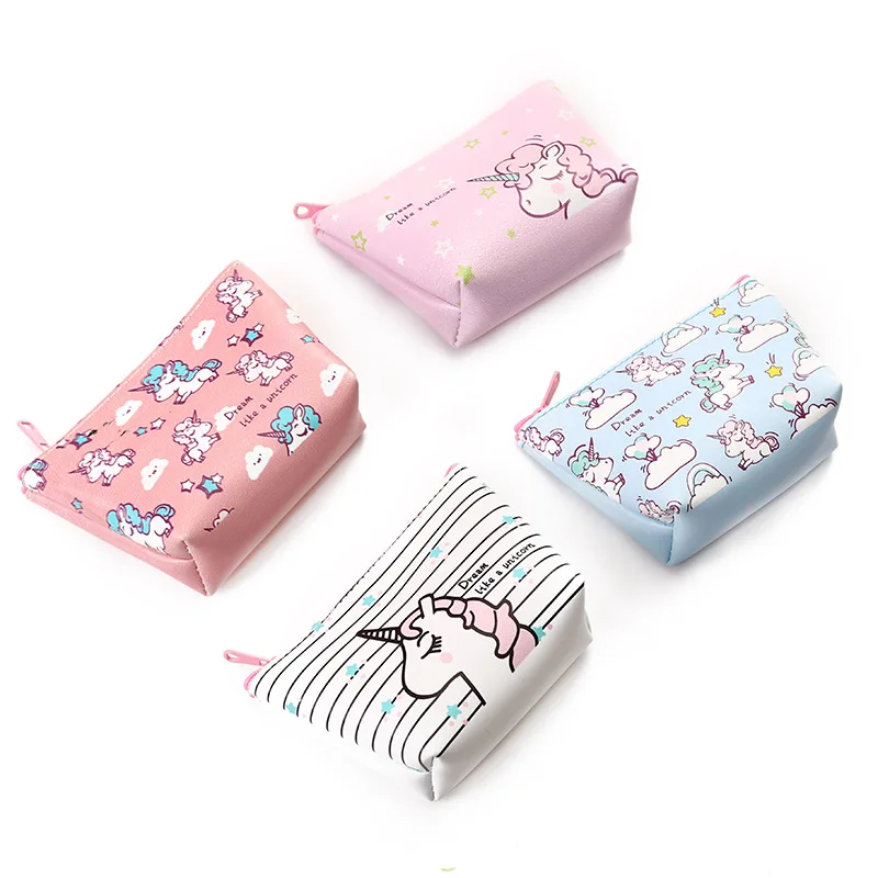 

Мини-кошелек из ПУ кожи с милыми единорогами, лошадью, животными, 12 шт./лот/Модный маленький кошелек для рук/сумка для хранения монет на молни...