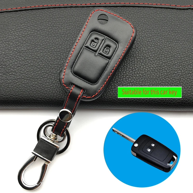 Кожаный чехол для ключа Opel Chevrolet Astra Corsa ADAM S Antara Meriva Zafira Insignia MOKKA пульта