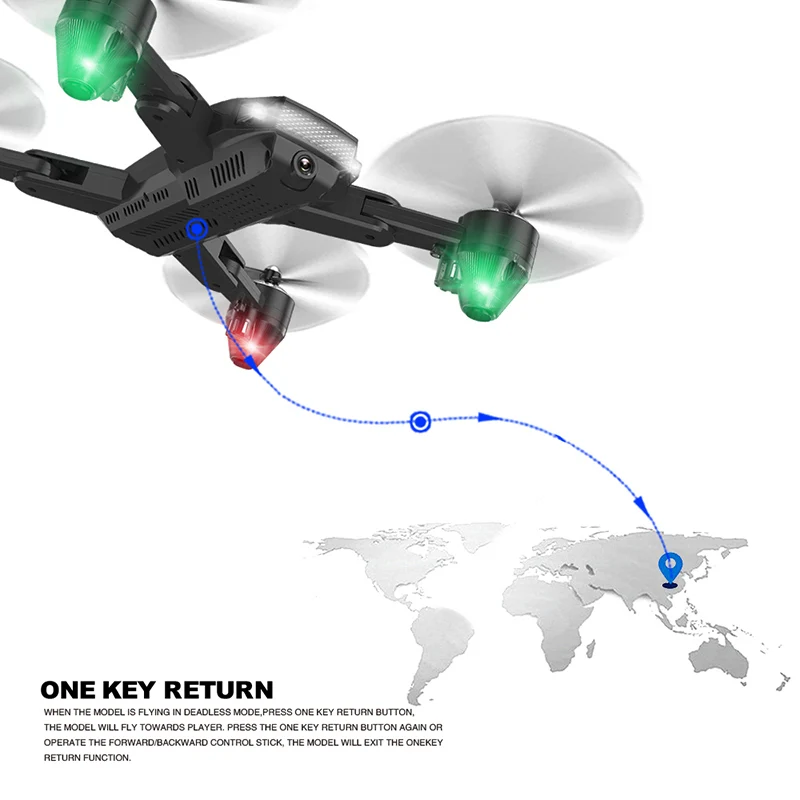 Дрон с 720P HD камера режим складной дешевые RC вертолеты Wi-Fi FPV 100m rtf высокое качество Квадрокоптер 1000 мАч батарея игрушка в подарок