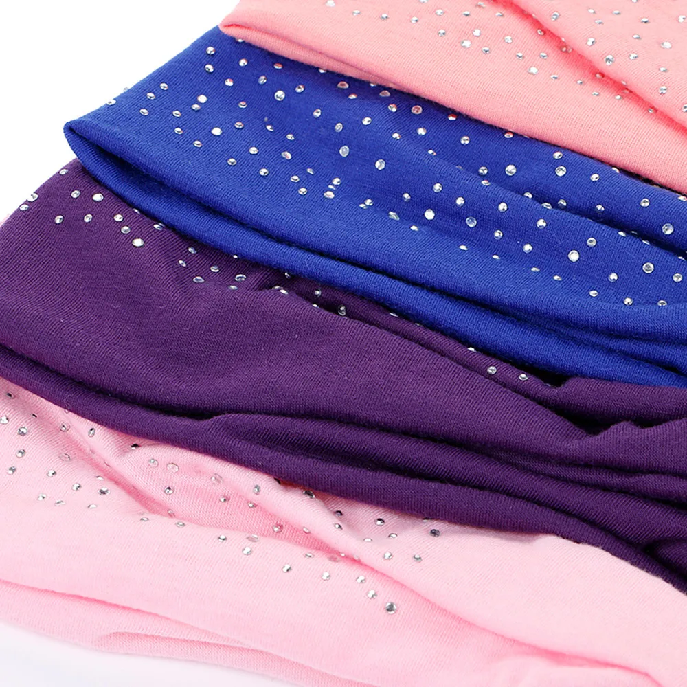 Женская повязка на голову с бриллиантами эластичная бандо | Аксессуары для