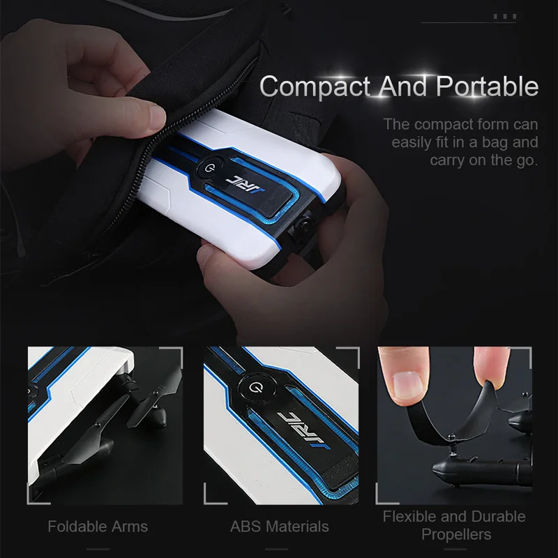 JJRC H61 Карманный Дрон для селфи 720P Wi Fi Камера складной ручной Квадрокоптер