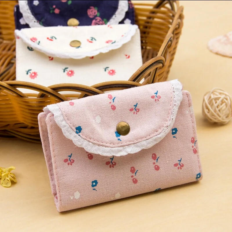 Женская Холщовая Сумка с цветочным рисунком для карт 20 бита визитная карточка