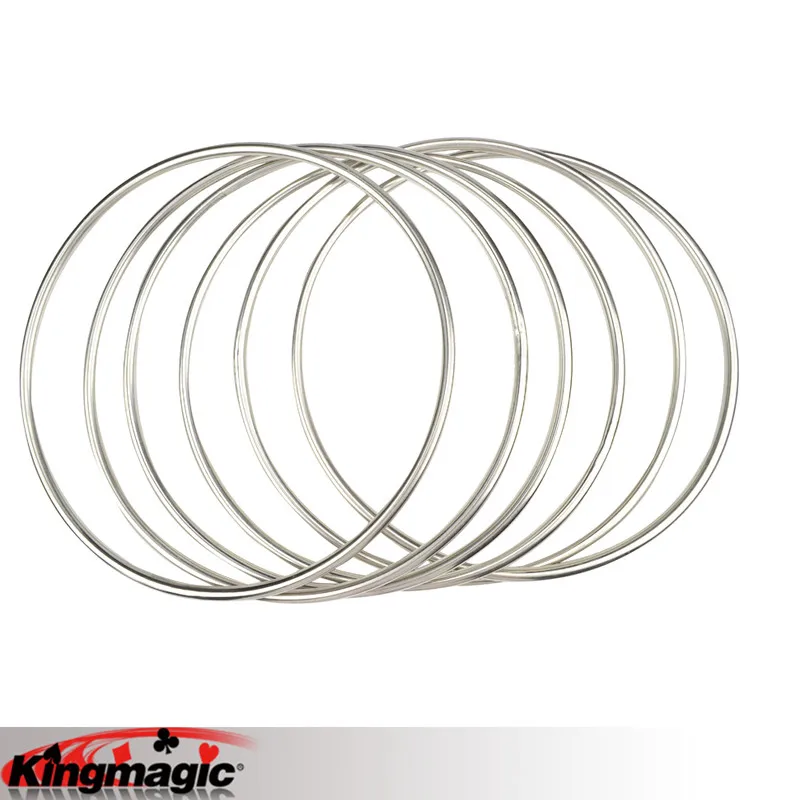 

6 Linking Rings Steel Pipe Magic Trick Magia Magie