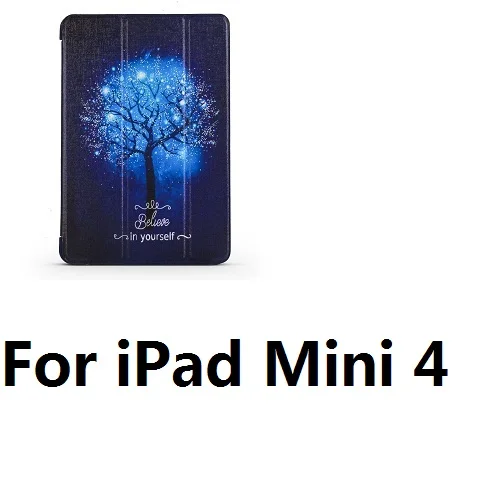 QUWIND синий дерево непрозрачные мягкий сон проснуться чехол для iPad Mini 1234 iPad 234 iPad iPad воздуха 1 2 Pro 9,7 10,5 - Цвет: For iPad Mini 4