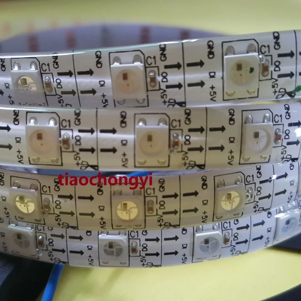 Светодиодная эпоксидная ленсветильник WS2812B 5 м 300 светодиодов 5050 RGB В