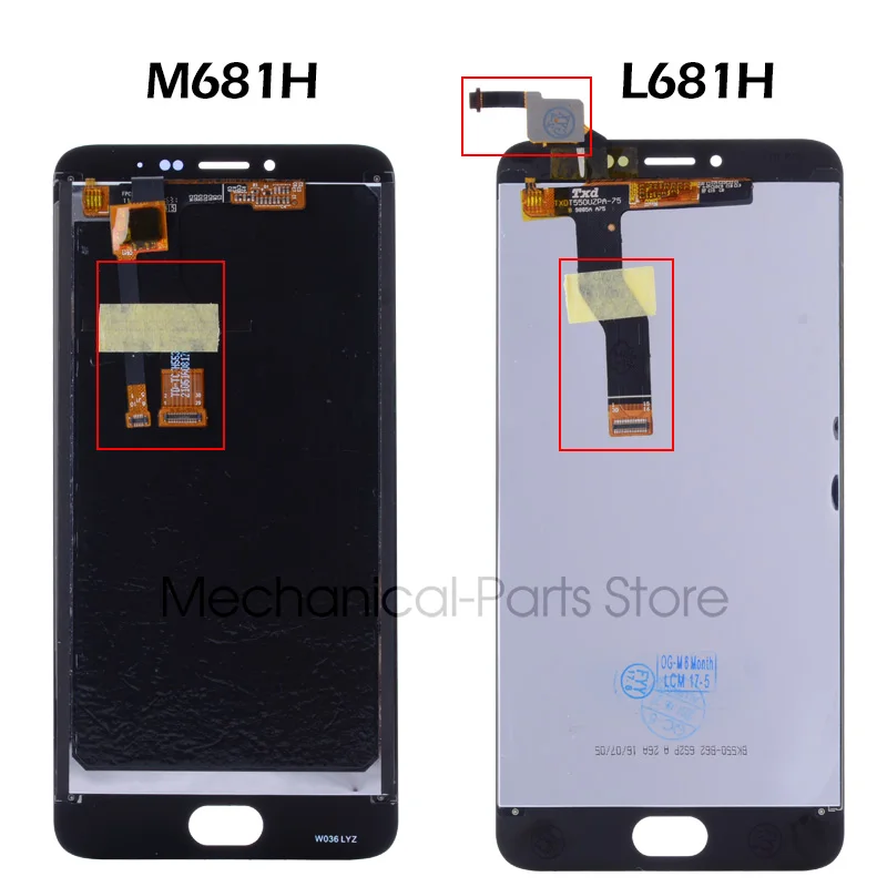 5.5'' Оригинальный тачскрин дисплей экран для MEIZU M3 NOTE