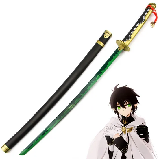 Katana Seraph of The End Owari No Serafu Yuichiro Hyakuya Sword Black Demon Asuramaru реквизит для косплея на Хэллоуин