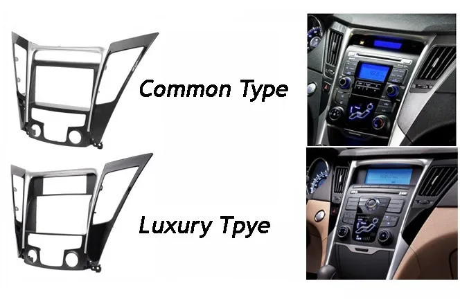 Для Hyundai Sonata YF 2010+ Радио CD DVD аудио панель тире крепление отделка комплект для переоборудования фасции лицевая рамка двойной Din