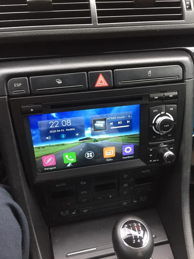 Бесплатная доставка HD 2 Din емкостный экран автомобильный DVD для audi A4 2002 2008 S4 RS4 8E 8F B9