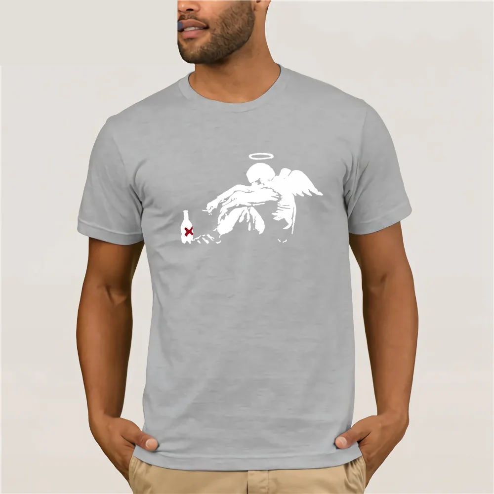 Футболка Banksy/angel yolo Comical Shirts Men'S | Мужская одежда