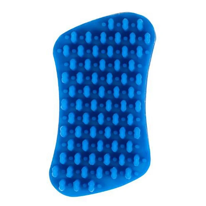 Blue Силиконовая щетка для кошек массажные короткие волосы уход за щеткой для домашних животных нежные эффективные чистящие гребни для кошек C05 - Цвет: Blue