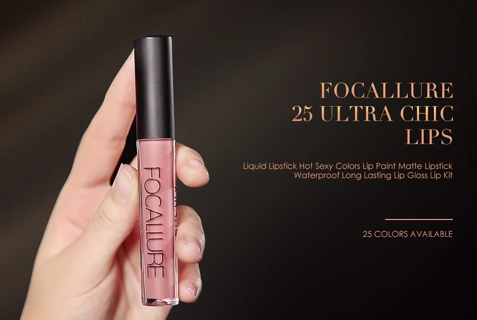 FOCALLURE, 25 цветов, Матовая жидкая губная помада, макияж губ, стойкий, легко носить, Maquiagem esmalte labial Make up