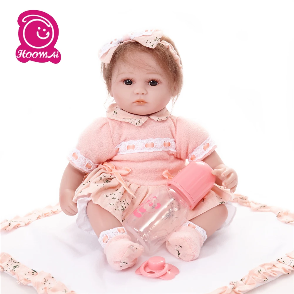 Новый дизайн Alive Babies Dolls Reborn 18 дюймов Boneca Мягкая силиконовая Детская кукла игрушка