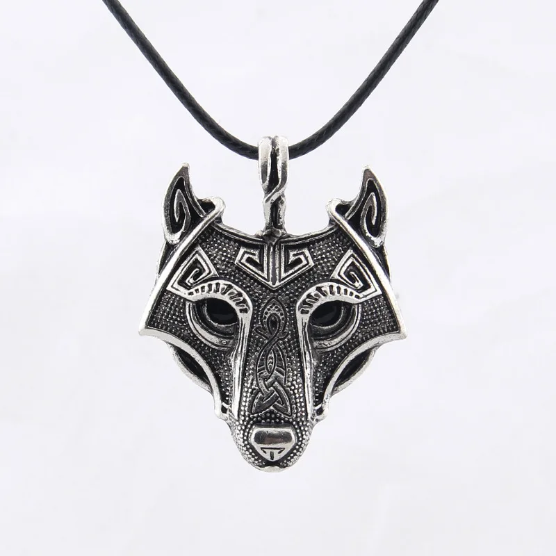 Качество антикварной Медь дикий дух волка норвежский викинг Волчья Голова