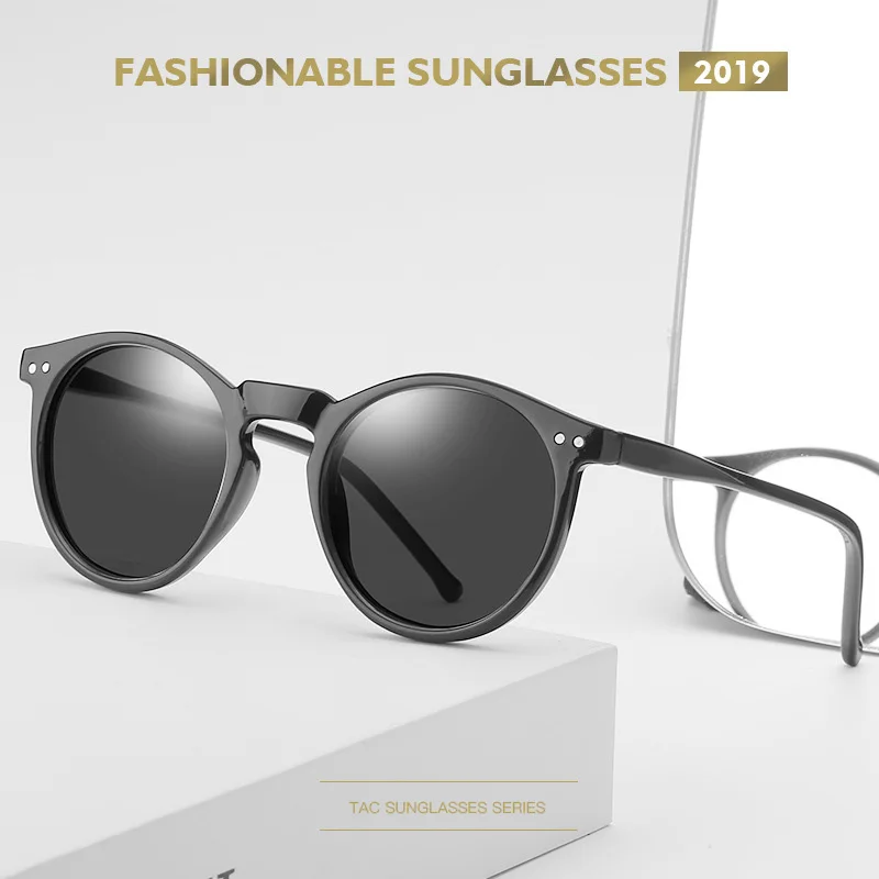 Iboode, поляризационные солнцезащитные очки, мужские, женские, для вождения, круглая оправа, солнцезащитные очки, Ретро стиль, мужские, женские, очки, UV400, оттенки, Oculos Gafas De Sol