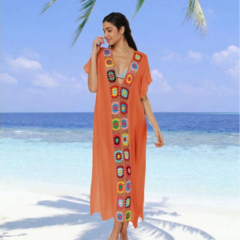 2018 горячие новые женские летние купальные костюмы V Neck Свободные крючком