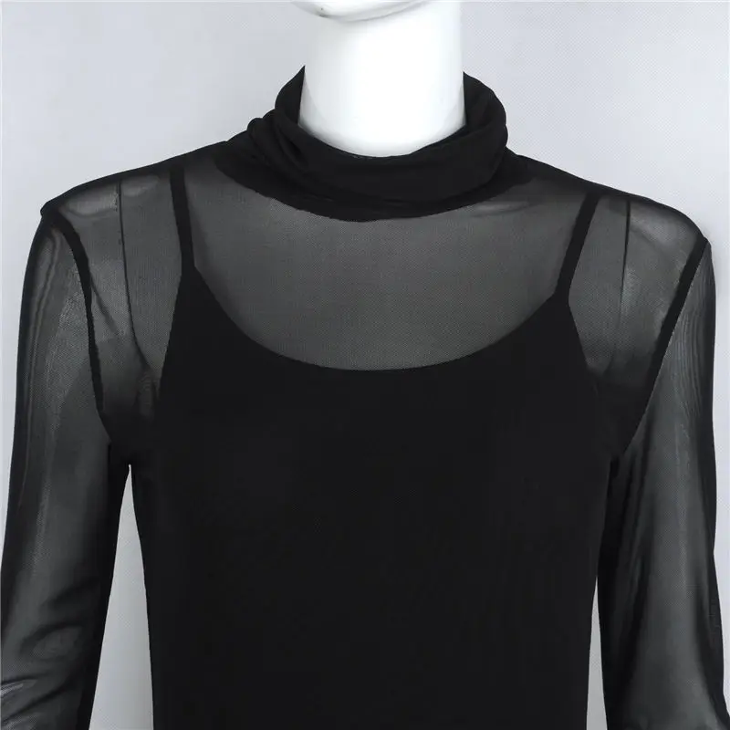 Новое поступление весенне летние платья сексуальное Сетчатое платье с длинным