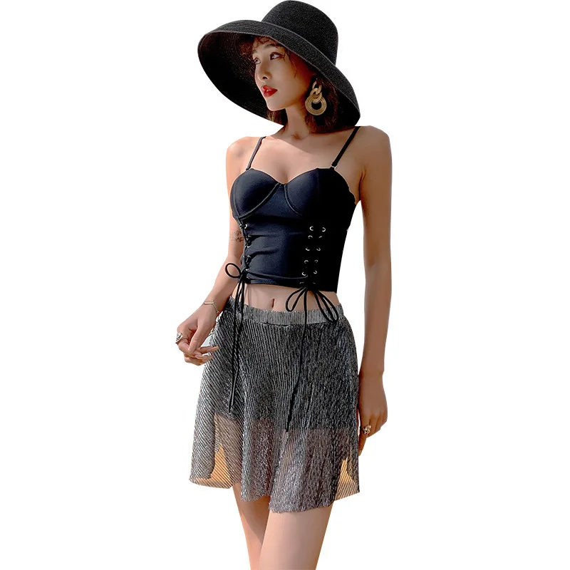 Купальный костюм для девочек одежда плавания Раздельная женские купальные