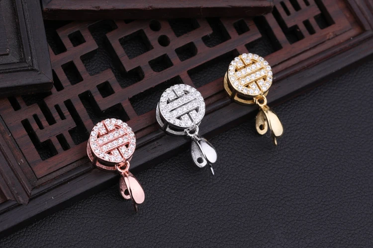925 пробы серебряный зажим застежка крючки соединитель серебряный цвет зажим фермуар соединитель колье для ожерелья Кулон DIY