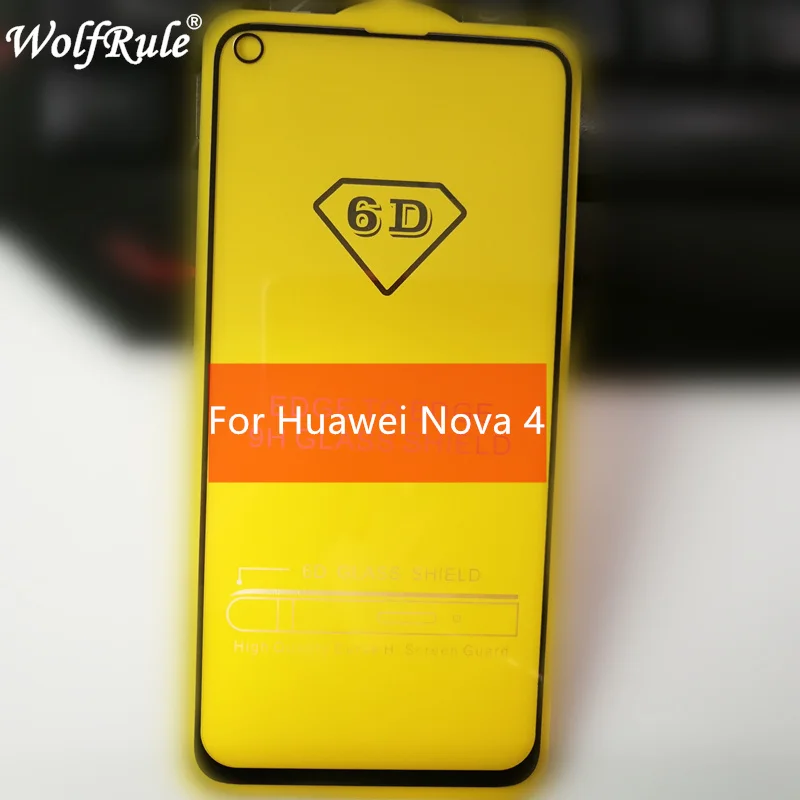 Защитное стекло для Huawei Nova 4 полное покрытие 6D закаленное стекло|Защитные стёкла