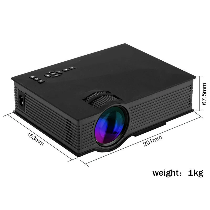 Salange мини видео проектор UC46 800x480 1200 люмен светодиодный проектор домашний кинотеатр wifi Поддержка Miracast/Airplay Full HD проектор
