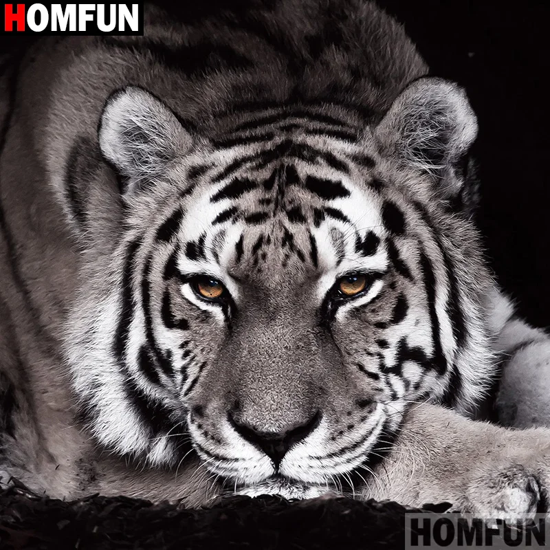 Алмазная живопись HOMFUN Тигр алмазная вышивка с полными квадратными/круглыми