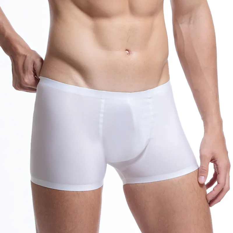 Для мужчин S из микрофибры шорты боксеры бесшовные дышащие трусики высокого